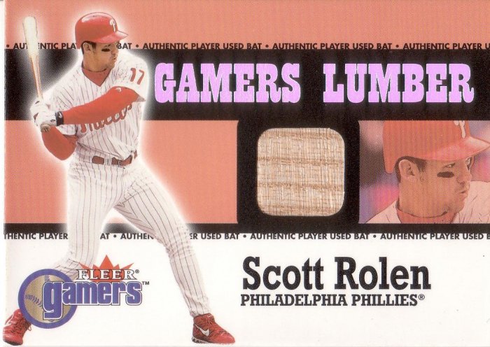 SCOTT ROLEN 2000 FLEER GAMERS GAMERS LUMBER #40 PHILADELPHIA PHILLIES
