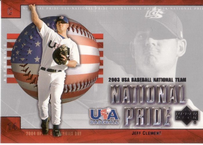 JEFF CLEMENT 2003 USA NATIONAL TEAM NATIONAL PRIDE #10 UNITED STATES