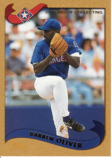 DARREN OLIVER 2002 TOPPS GOLD #62 SP# 0512/2002 TEXAS RANGERS