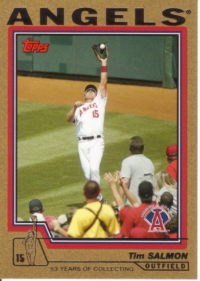 TIM SALMON 2004 TOPPS GOLD #189 SP# 0429/2004 ANAHEIM ANGELS