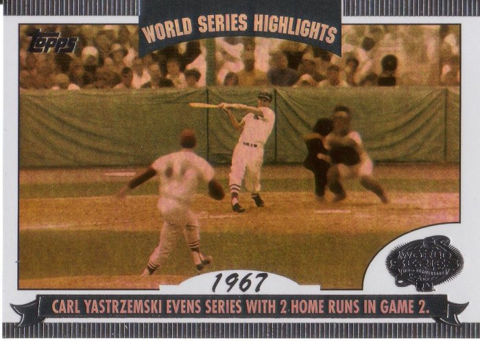 CARL YASTRZEMSKI 2004 TOPPS WORLD SERIES HIGHLIGHTS 1967 #CY BOSTON RED SOX