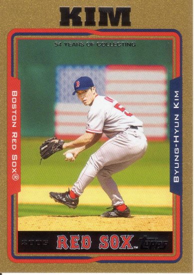 BYUNG HYUN KIM 2005 TOPPS GOLD #104 SP# 0369/2005 BOSTON RED SOX
