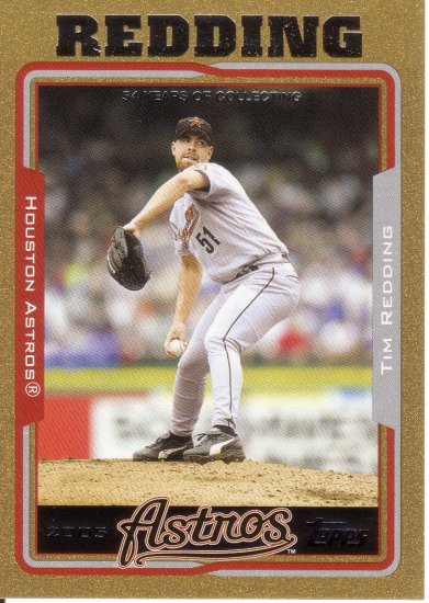 TIM REDDING 2005 TOPPS GOLD #111 SP# 1228/2005 HOUSTON ASTROS