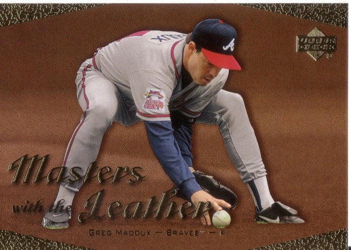 GREG MADDUX 2003 MASTERS WITH THE LEATHER #L3 ATLANTA BRAVES