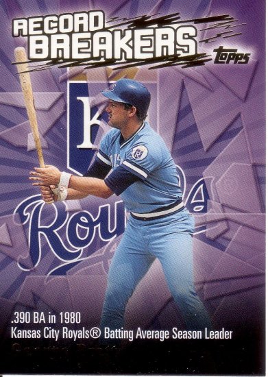 GEORGE BRETT 2003 TOPPS RECORD BREAKERS #GB KANSAS CITY ROYALS