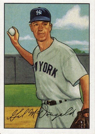 GIL McDOUGALD 2001 BOWMAN REPRINT #19 NEW YORK YANKEES