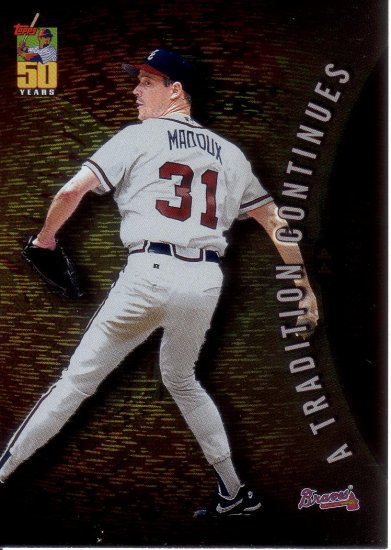 GREG MADDUX 2001 TOPPS A TRADITION CONTINUES #10 ATLANTA BRAVES