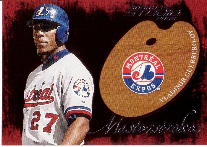 VLADIMIR GUERRERO 2002 DONRUSS STUDIO MASTERSTROKES #1 MONTREAL EXPOS