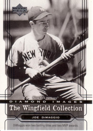 JOE DiMAGGIO 2005 UPPER DECK WINGFIELD COLLECTION #3 NEW YORK YANKEES