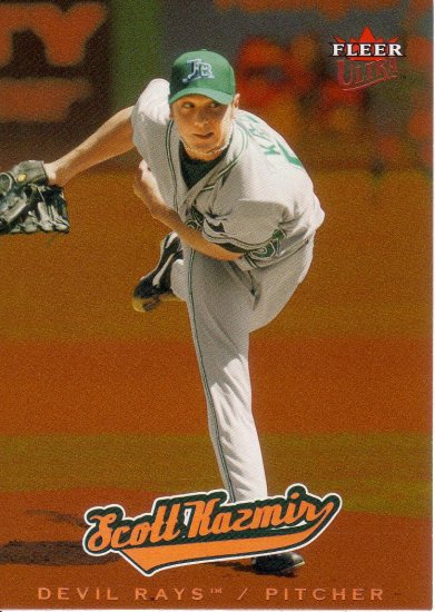 SCOTT KAZMIR 2005 ULTRA GOLD MEDALLION ALL-ROOKIE #202 TAMPA BAY DEVIL RAYS