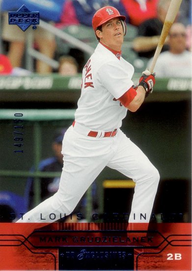 MARK GRUDZIELANEK 2005 UPPER DECK BLUE #408 SP#149/150 ST. LOUIS CARDINALS