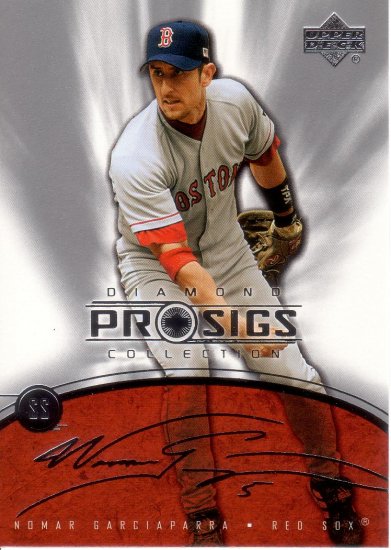 NOMAR GARCIAPARRA 2004 UD DIAMOND COLLECTION PRO SIGS #56 SILVER BOSTON RED SOX