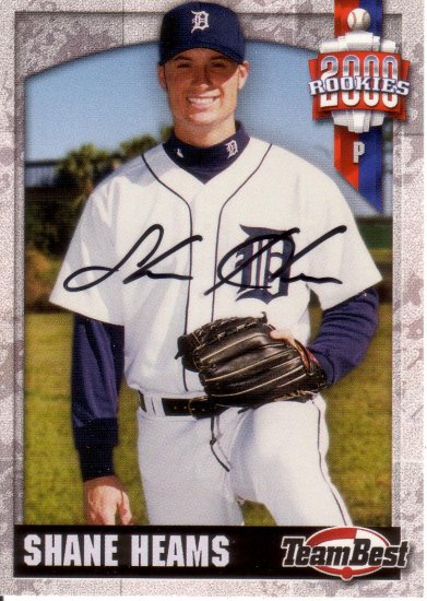 SHANE HEAMS 2000 TEAM BEST AUTOGRAPH #29 ROOKIE DETROIT TIGERS