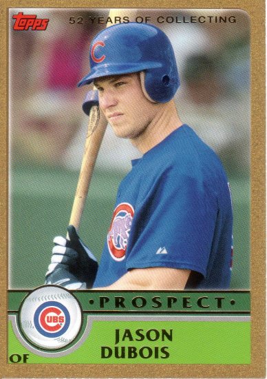 JASON DUBOIS 2003 TOPPS TRADED GOLD #729 SP# 0878/2003 ROOKIE CHICAGO CUBS