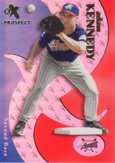 ADAM KENNEDY 2000 EX PROSPECT ROOKIE #74 SP# 2581/3499 ANAHEIM ANGELS