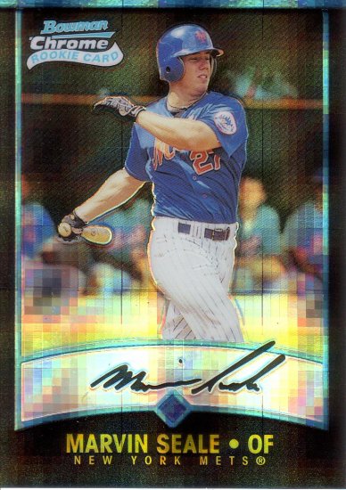 MARVIN SEALE 2001 BOWMAN CHROME XFRACTOR ROOKIE #190 NEW YORK METS