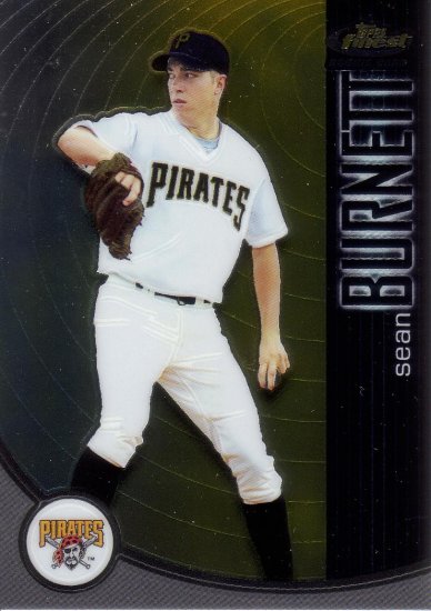 SEAN BURNETT 2001 FINEST ROOKIE #115 SP# 103/999 PITTSBURGH PIRATES