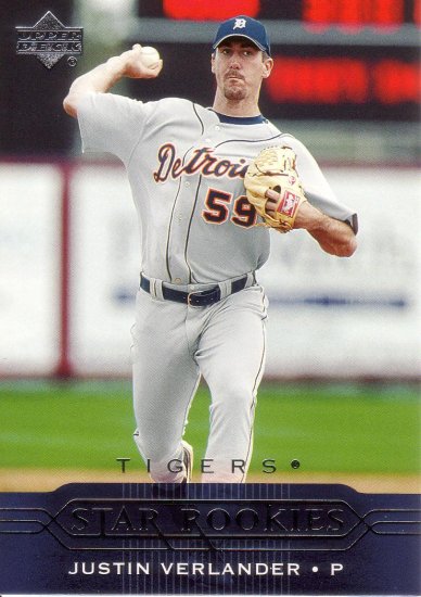 JUSTIN VERLANDER 2005 UPPER DECK #430 ROOKIE DETROIT TIGERS