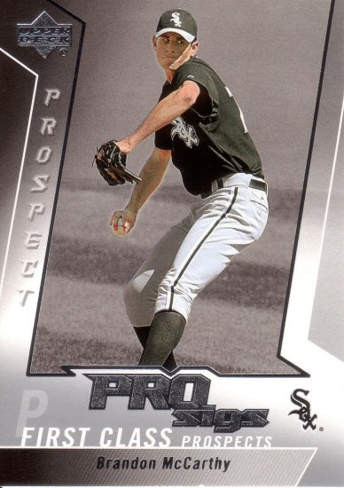 BRANDON McCARTHY 2005 UPPER DECK PRO SIGS #132 ROOKIE CHICAGO WHITE SOX