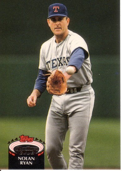 NOLAN RYAN 1992 STADIUM CLUB #770 TEXAS RANGERS