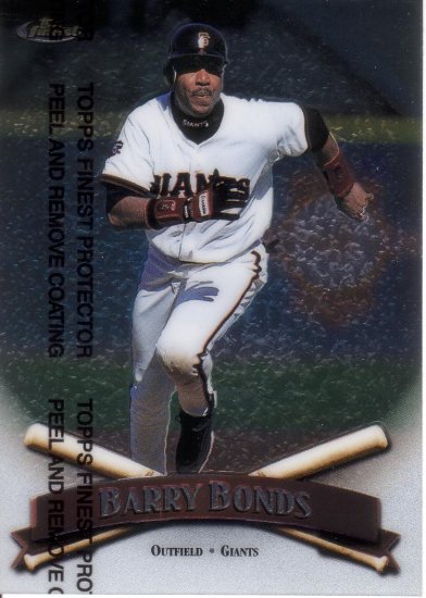 BARRY BONDS 1998 FINEST #257 PROTECTOR SAN FRANCISCO GIANTS