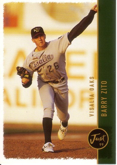BARRY ZITO 1999 JUST '99 #250 MINOR VISALIA OAKS