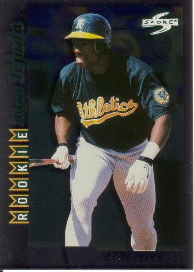 MIGUEL TEJADA 1998 SCORE ROOKIE TRADED SHOWCASE #144 ROOKIE OAKLAND ATHLETICS