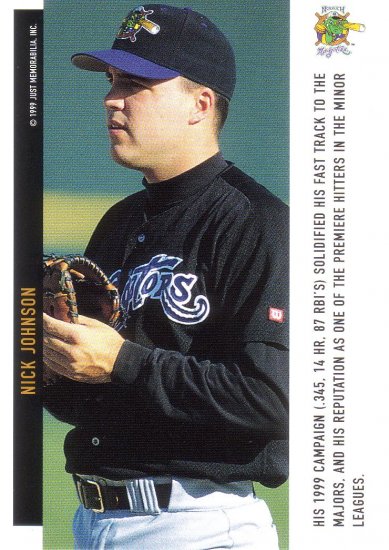 NICK JOHNSON 1999 JUST MINORS JUST THE FACTS #JTF06 MINOR NORWICH NAVIGATORS