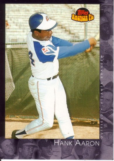 HANK AARON 2001 TOPPS AMERICAN PIE #40 ATLANTA BRAVES