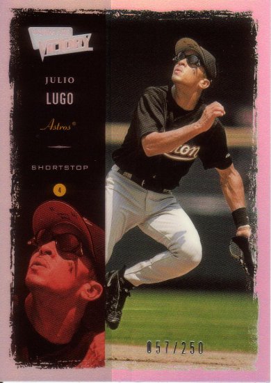 JULIO LUGO 2000 ULTIMATE VICTORY #43 SP# 057/250 ROOKIE HOUSTON ASTROS