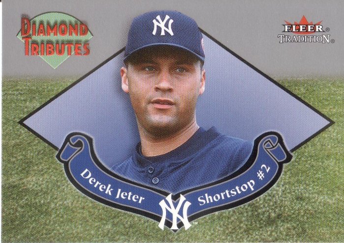 DEREK JETER 2002 FLEER TRADITIONS DIAMOND TRIBUTES #3 NEW YORK YANKEES AllstarZsports.com
