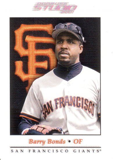 BARRY BONDS 2001 DONRUSS STUDIO #2 SAN FRANCISCO GIANTS AllstarZsports.com