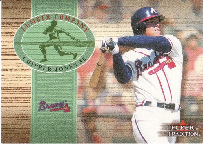 CHIPPER JONES 2002 FLEER TRADITIONS LUMBER COMPANY #7 LC ATLANTA BRAVES AllstarZsports.com