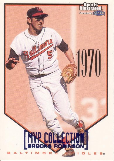 BROOKS ROBINSON 1998 SPORTS ILLUSTRATED MVP COLLECTION #2 MC BALTIMORE ORIOLES AllstarZsports.com