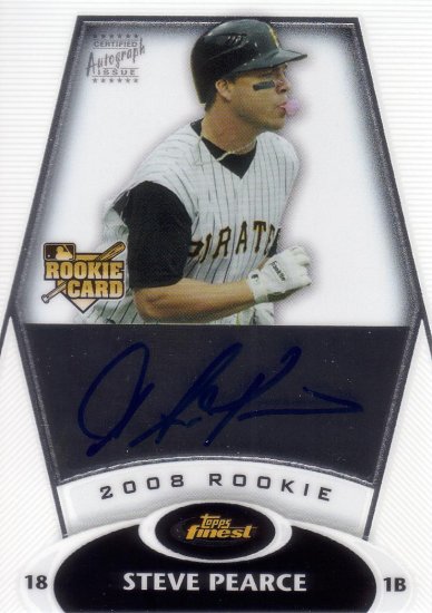 NICK PEARCE 2008 FINEST #155 ROOKIE AUTO PITTSBURGH PIRATES AllstarZsports.com