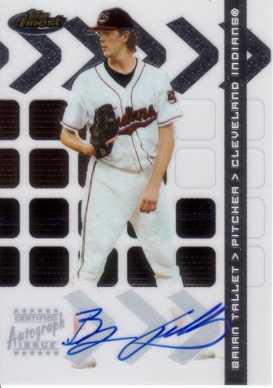 BRIAN TALLET 2002 FINEST AUTOGRAPH #110 ROOKIE CLEVELAND INDIANS AllstarZsports.com