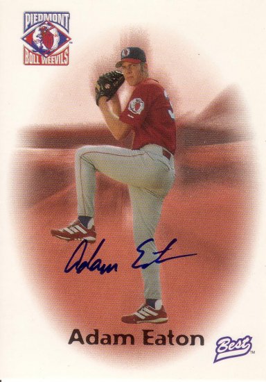 ADAM EATON 1998 BEST #4 AUTOGRAPH PIEDMONT BOLL WEEVILS AllstarZsports.com