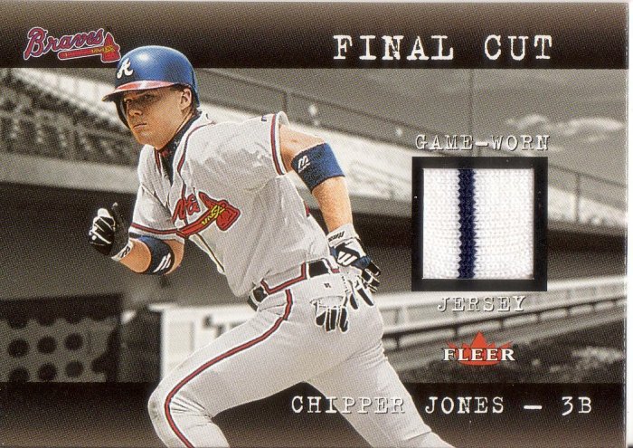 CHIPPER JONES 2001 FLEER GENUINE FINAL CUT JERSEY #12 ATLANTA BRAVES AllstarZsports.com