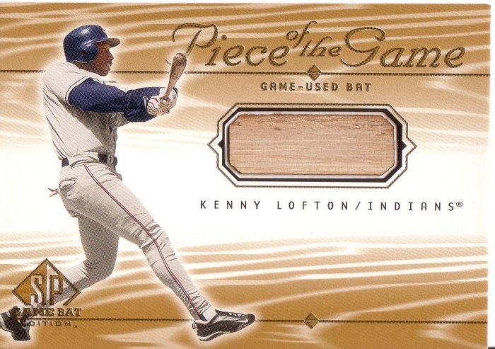 KENNY LOFTON 2001 SP GAME BAT PIECE OF THE GAME BAT #KL CLEVELAND INDIANS AllstarZsports.com