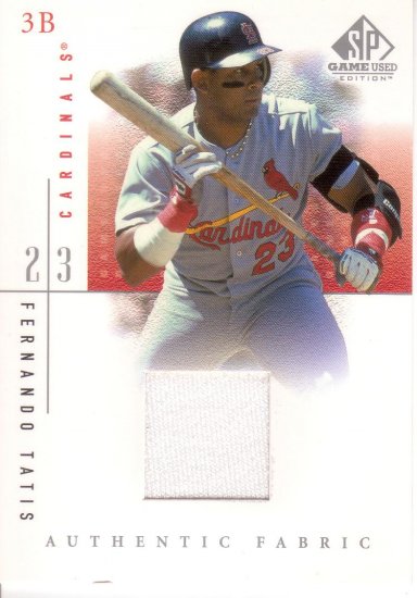 FERNANDO TATIS 2001 SP GAME USED AUTHENTIC FABRIC #FTa ST. LOUIS CARDINALS AllstarZsports.com