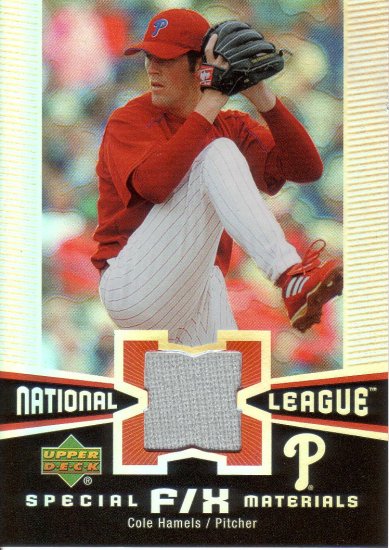 COLE HAMELS 2006 UPPER DECK FX SPECIAL MATERIALS #SM-CH PHILADELPHIA PHILLIES AllstarZsports.com