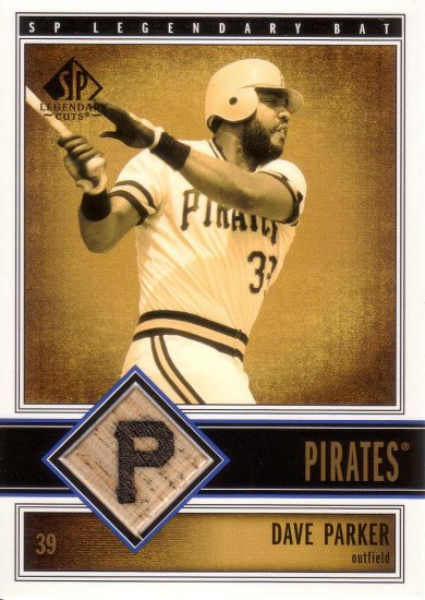 DAVE PARKER 2002 SP LEGENDARY CUTS GAME-USED BAT #B-DPA PITTSBURGH PIRATES AllstarZsports.com