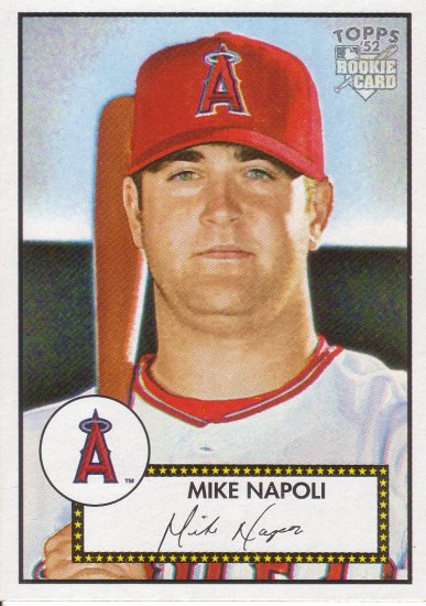 MIKE NAPOLI 2006 TOPPS '52 #35 ROOKIE ANAHEIM ANGELS AllstarZsports.com