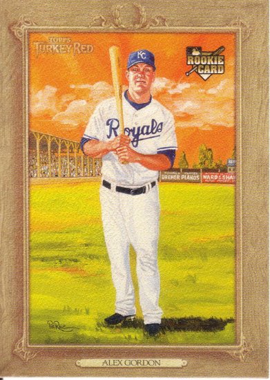 ALEX GORDON 2007 TOPPS TURKEY RED #29 ROOKIE KANSAS CITY ROYALS AllstarZsports.com