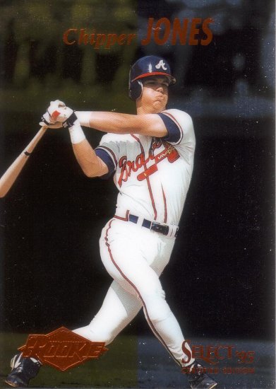 CHIPPER JONES 1995 SELECT CERTIFIED EDITION #107 ROOKIE ATLANTA BRAVES AllstarZsports.com