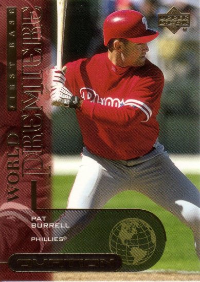 PAT BURRELL 2000 OVATION WORLD PREMIERE #65 ROOKIE PHILADELPHIA PHILLIES AllstarZsports.com