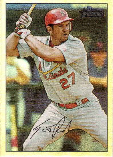 SCOTT ROLEN 2007 BOWMAN HERITAGE RAINBOW FOIL #154 ST. LOUIS CARDINALS AllstarZsports.com