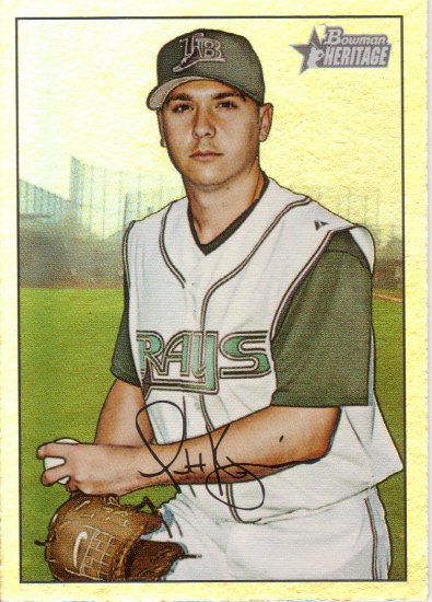 SCOTT KAZMIR 2007 BOWMAN HERITAGE RAINBOW FOIL #186 TAMPA BAY DEVIL RAYS AllstarZsports.com