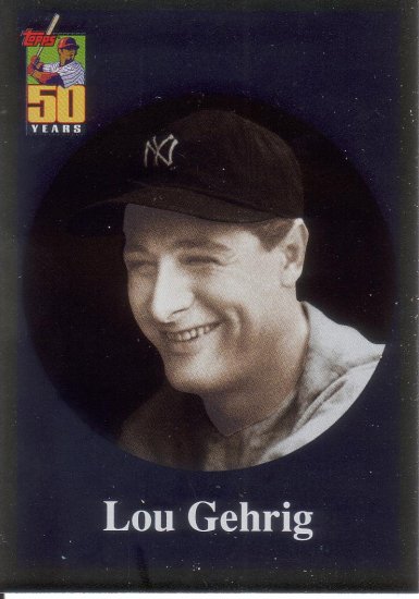 LOU GEHRIG 2001 TOPPS BEFORE THERE WAS TOPPS #BT1 NEW YORK YANKEES AllstarZsports.com