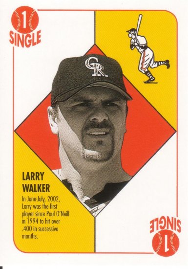 LARRY WALKER 2003 TOPPS BLUE BACKS #BB31 COLORADO ROCKIES AllstarZsports.com
